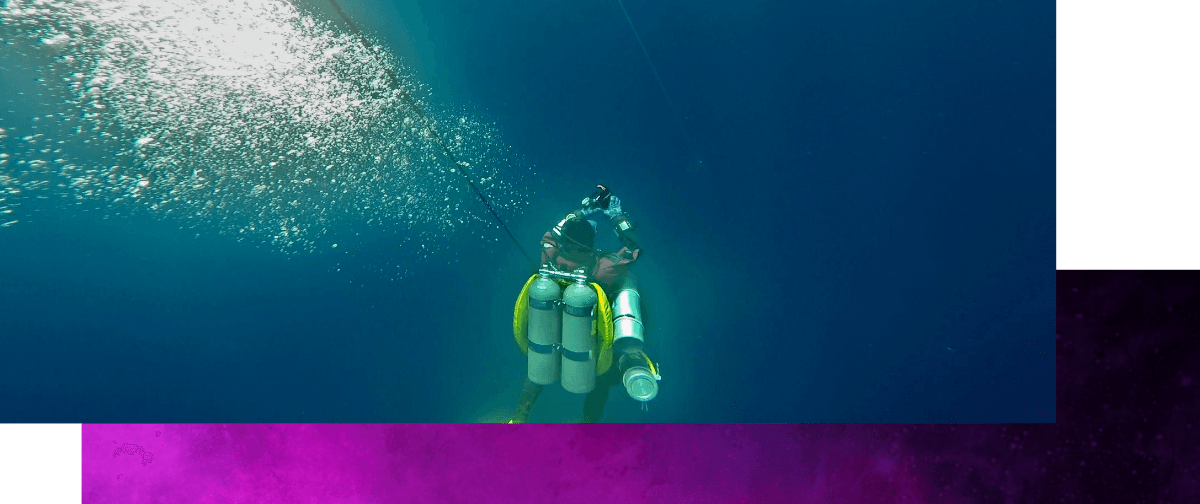 Diver underwater